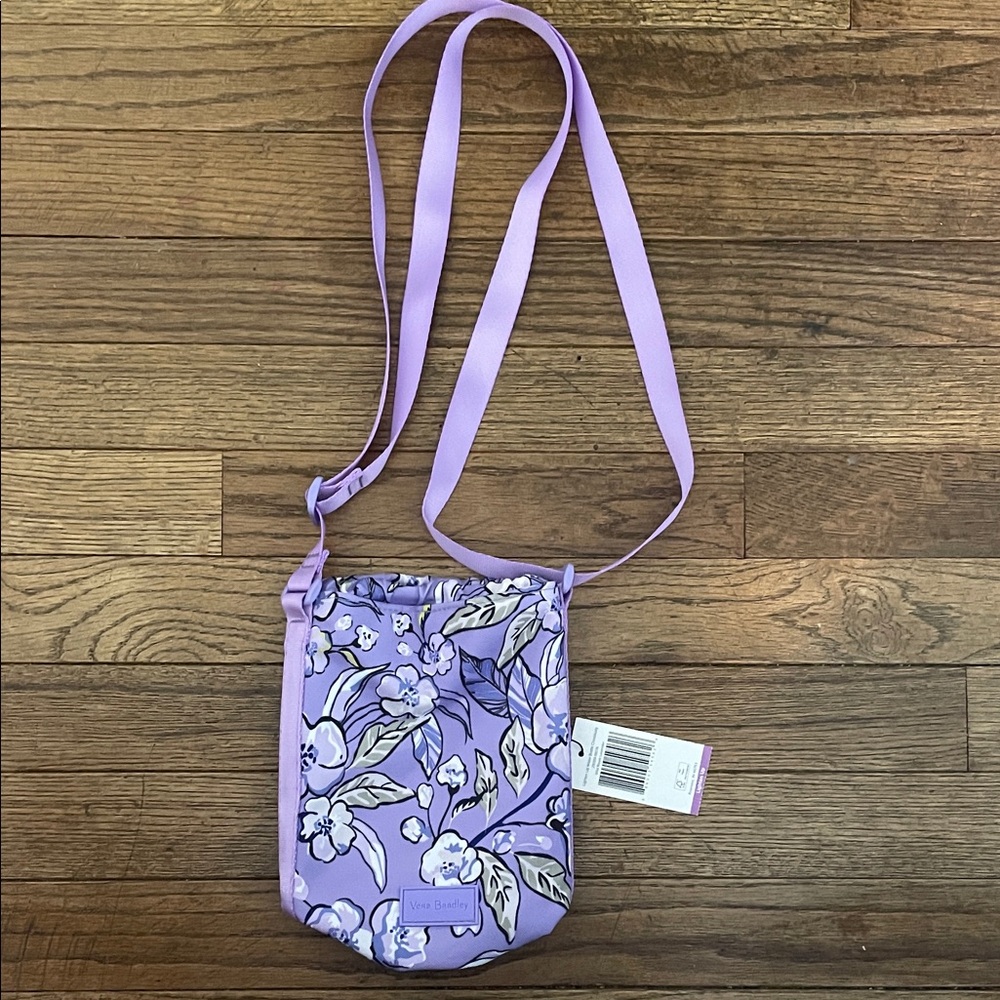 NWT Vera Bradley Wild Roses Lavender Crossbody Bag